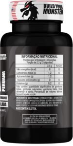 3x Maca Peruana Negra 120 Capsulas 2000mg Black Pura Premium Importada Para Homens e Mulheres Original - Imagem 3