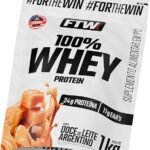 FTW 100% Whey Protein com Proteína Concentrada WPC, para Atletas com Alto Valor Biológico, Suplemento Pós-Treino Sem Glúten - Refil 1kg (Sabor Doce de Leite Argentino)