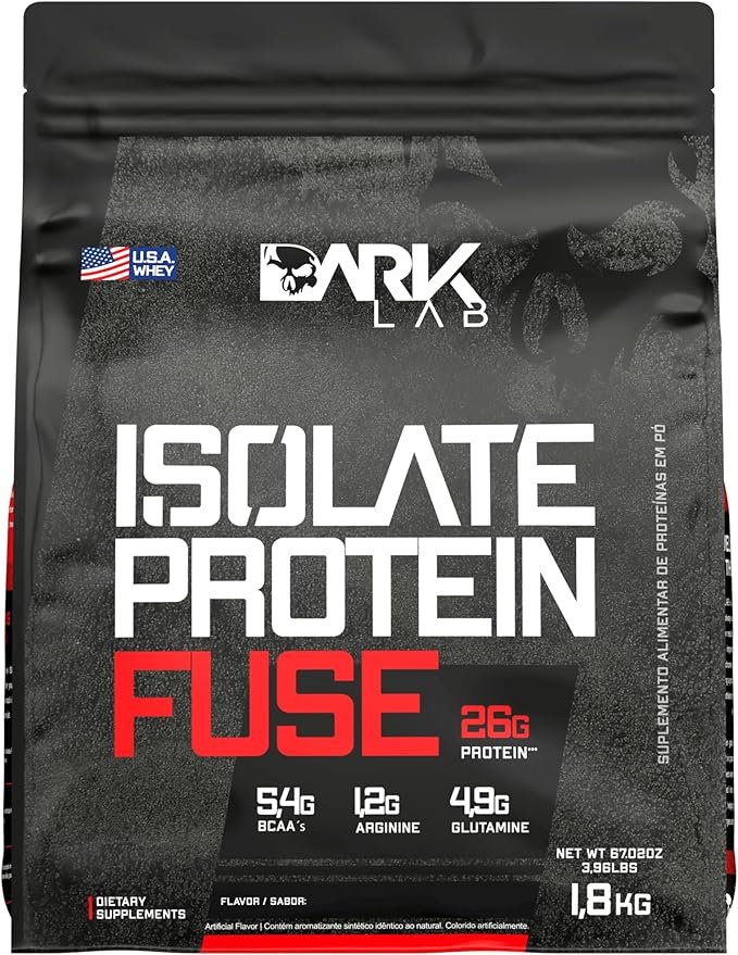 Isolate Protein Fuse Dark Lab, 1.8Kg, Creme de Avelã, Suporte Muscular Isolate Protein Fuse Dark Lab, 1.8Kg, Creme de Avelã, Suporte Muscular - Imagem 1