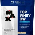 Max Titanium Top Whey 3W + Performance Refil 1 8Kg Baunilha V01