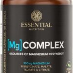 Mg Complex - 4 Tipos de Magnésio - 90 Capsulas - Essential Nutrition