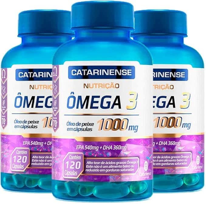 Ômega 3-3 unidades de 120 cápsulas - Catarinense Ômega 3-3 unidades de 120 cápsulas - Catarinense - Imagem 1